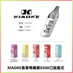 梟客XIAOKE8500口拋棄式一次性電子煙 口紅款高顏值設計